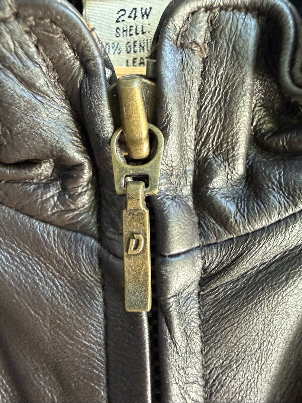 Women’s Vintage Leather Sleeveless Zip Front Vest Apostrophe Woman Sears western - Picture 6 of 9
